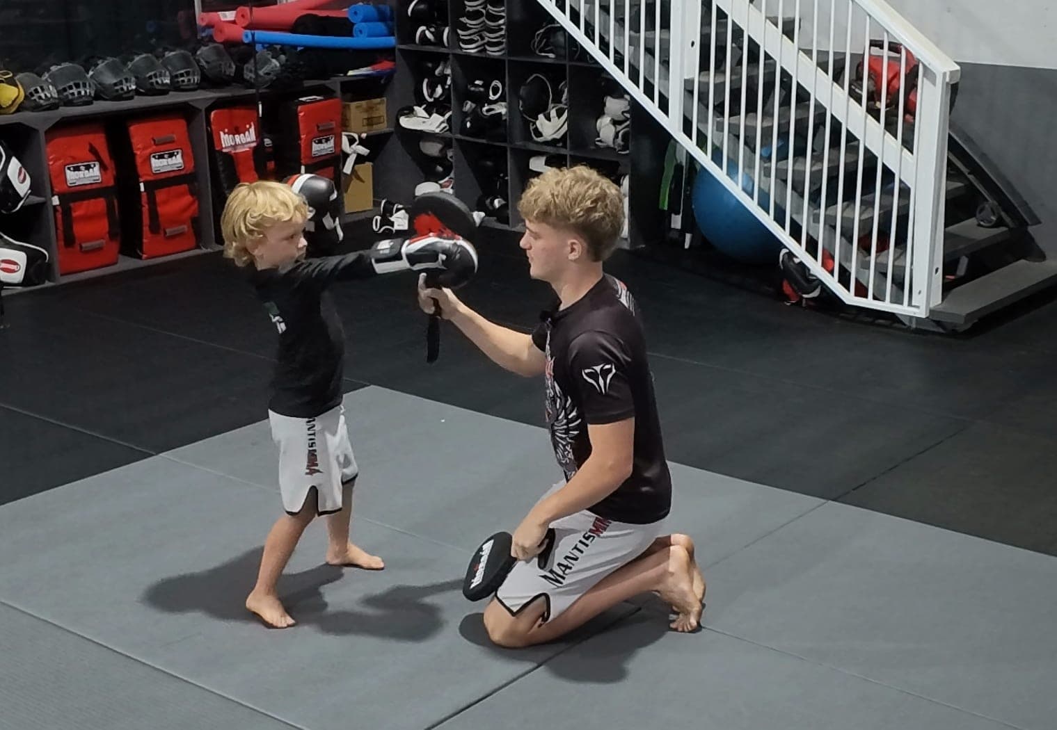 Mini Mantis training at Mantis MMA